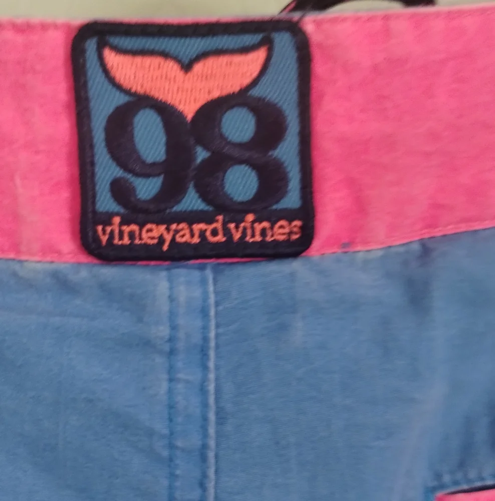 Men's Vineyard Vines Pink/Blue Swim Shorts
